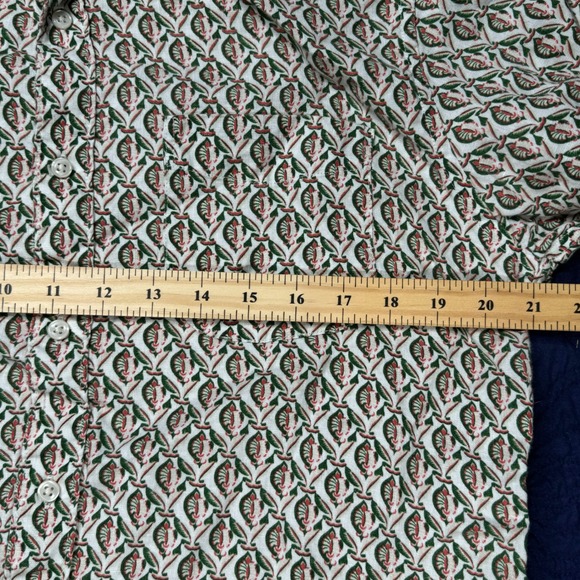 J. Crew Men's‎ Classic Fit Linen Short Sleeve Button Up Shirt Size M AOP - Picture 6 of 6